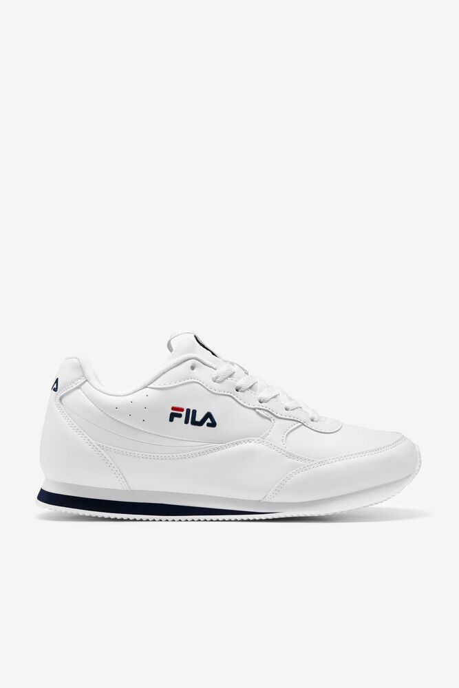 Fila Trainers Mens White Panzia - Ireland 49012-HFUM